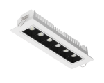 Светодиодный светильник"ВАРТОН" DL-STELLAR встраиваемый поворотный 199x62x45mm 15W 3000K 34° белый