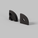 Led Strip Комплект заглушек (для профиля 16×16) 2 шт., ALM-1616R-B-EC