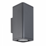 Светильник LGD-EVO-WALL-TWIN-S100x100-2x12W Warm3000 (GR, 44 deg, 230V) (Arlight, IP54 Металл, 3 года)