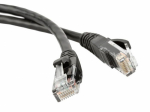 Hyperline PC-LPM-STP-RJ45-RJ45-C6-1M-LSZH-BK Патч-корд F/UTP, экранированный, Cat.6, LSZH, 1 м, черный