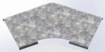 Крышка на угол (поворот) для лотка: листового, 45° 193ммx50мм сталь оцинкованное Ostec _