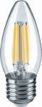 Лампа светодиод 6Вт свеча Е27 2700К 650Лм филамент прозр NLL-F-C35-6-230-2.7K-E27 Navigator