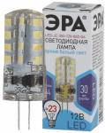 Лампа светодиод 3Вт капсула G4 4000К 240Лм 12В JC-3W-12V-840-G4 ЭРА (1/100/1000)