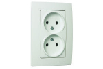 Розетка 2гн без З/К с/у белый 16А Lilium Natural Kare Makel (1/12/120)