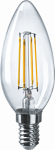 Лампа светодиод 4Вт свеча Е14 2700К 350Лм филамент прозр NLL-F-C35-4-230-2.7K-E14 Navigator (10/100)