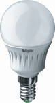 Лампа светодиод 5Вт шар Е14 2700К 375Лм матовая NLL-P-G45-5-230-2.7K-E14 Navigator  (10/100)