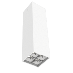 Светодиодный светильник VARTON DL-Box Reflect Multi 2x2 накладной 14 Вт 3000 К 80х80х300 мм RAL9003 белый муар 55°