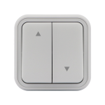 Выключатель, для жалюзи серый, ОП, винтовые клеммы серый, Бронто EKF