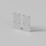 Led Strip Комплект заглушек (для профиля 35×66) 2 шт., ALM-3566-EC