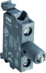Светосигнальный блок с ламподержателем переднее крепление светодиод. (LED) BA9S синий 230В AC с встр. диодом ABB COS/SST светосигнальная аппаратура