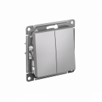 Выключатель 2кл с/у алюминий механизм AtlasDesign Systeme Electric (1/10)
