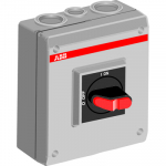 Выключатель-разъединитель в корпусе 3p 115А 690В с кнопкой поворотной сервисный, IP65 ABB
