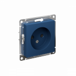 Розетка 1гн без З/К шторки с/у аквамарин механизм 16А AtlasDesign Systeme Electric