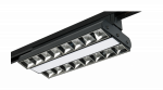 Прожектор трековый светодиод 60Вт 3000K IP40 черный 60гр,120гр,60гр PTR 2260R 1F2S 280мм Jazzway (1/10)