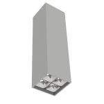 Светодиодный светильник VARTON DL-Box Reflect Multi 2x2 накладной 10 Вт 4000 К 80х80х300 мм RAL7045 серый муар 55° DALI