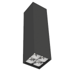 Светодиодный светильник VARTON DL-Box Reflect Multi 2x2 накладной 14 Вт 4000 К 80х80х300 мм RAL9005 черный муар 55° DALI