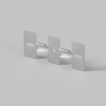 Led Strip Комплект креплений (для профиля 35×66) 4 шт., ALM-3566-MT