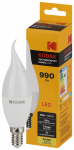 Лампа светодиод 11Вт свеча на ветру Е14 3000К 990Лм BXS-11W-830-E14 Kodak (1/10)