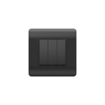 (NEW3-E) Выключатель 3-клавишный 10А, черный
