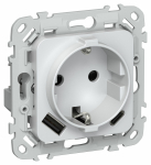 FLITE Роз.с з/к/ш 16А USB AC 20Вт РСЮшс11-0-ФлЖ жем. IEK