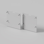 Led Strip Комплект заглушек (для профиля 50×50) 2 шт., ALM-5050-S-EC