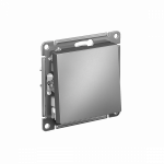 Выключатель 1кл прох с/у сталь механизм AtlasDesign Systeme Electric (1/20)