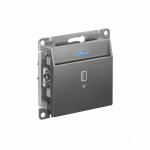 Выключатель карточный с/у сталь механизм без задержки времени AtlasDesign Systeme Electric