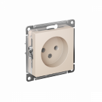 Розетка 1гн без З/К с/у крем механизм 16А AtlasDesign Systeme Electric (1/20)