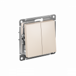 Выключатель 2кл с/у крем механизм AtlasDesign Systeme Electric (1/20)