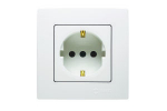 Розетка 1гн с З/К с/у белый 16А Lilium Natural Kare Makel (1/12/120)