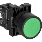 Кнопка управления NP2-EA32 без подсветки зеленая 1НЗ, IP40 (R)