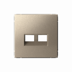 ARTGALLERY НАКЛАДКА ДВОЙНАЯ для информационных функций типа Keystone, ШАМПАНЬ