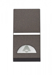 Кнопочный выключатель одиночный скрыт. уст-ки 16А 250В пластик антрацит IP20 ABB Zenit