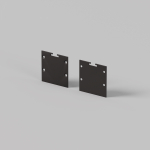 Led Strip Комплект заглушек (для профиля 35×35) 2 шт., ALM-3535BT-B-EC