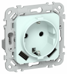 FLITE Роз.с з/к/ш 16А USB AA 3,1А б/к РСЮша11-1-ФлХЛ х/л IEK