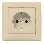 Розетка 1гн с З/К с/у крем в сборе на винтах 16А Valena Legrand  (1/10/100)