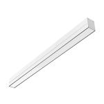 Светодиодный светильник VARTON Т-Лайн одиночный подвесной/накладной 1500х70х90 мм 48 Вт 4000 K RAL9003 белый муар с опаловым рассеивателем, кабелем 2 м и торцевыми крышками (2 шт.)