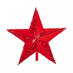 Светодиодная фигура "Звезда" 100 см, 200 светодиодов, с трубой и подвесом, цвет свечения красный NEON-NIGHT