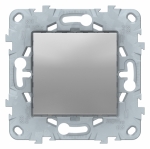 Выключатель 1кл с/у алюминий механизм 10А Unica NEW Schneider Electric (1/10)