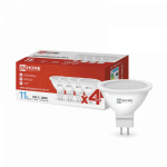 Лампа светодиодная LED-JCDR-VC 4PACK 11Вт 230В GU5.3 6500К 990Лм (4шт./упак) IN HOME Лампа светодиодная LED-JCDR-VC 4PACK 11Вт 230В GU5.3 6500К 990Лм (4шт./упак) IN HOME