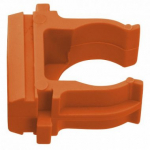 Крепеж-клипса для монтаж. пист. d16 мм (100 шт) оранжевая EKF-Plast