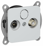 FLITE Роз. 2-я TV+SAT экр. проходная РТВс-2-1-2-ФлЖ жем. IEK