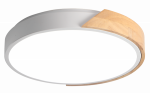 Светильник светодиод 24Вт круг 4000К серый/белый с деревянной планкой IP20 D335*60 PPB Sсandic-R Jazzway (1/20)