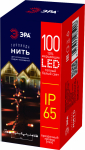 Светодиодная новогодняя гирлянда ЭРА ERAPS-NP10 нить 10 м тёплый свет 100 LED