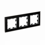 Рамка 3гн стекло черный AtlasDesign Nature Systeme Electric (1)