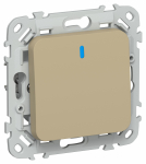 FLITE Выключ. 1-кл. прох. с инд. 10А ВС61-1-1-ФлХ хак. IEK