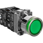 Кнопка управления NP2-BW1361 выступающая, зеленая, 1НО, AC/DC230В (LED), IP40 (R)