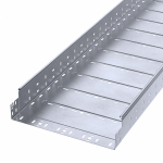 Лоток перфорированный Профи INOX (AISI 316) 400х100х3000 (1,0 мм) (6 м/уп) Промрукав