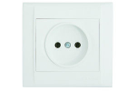 Розетка 1гн без З/К с/у белый керамика 16А Defne Makel (1/12/120)