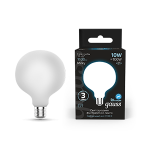 Лампа светодиод 10Вт 1100Лм 4100К Е27 G95 молочн LED Gauss Filament 1/20